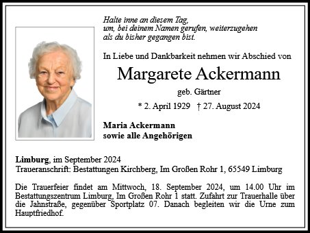 Margarete Ackermann