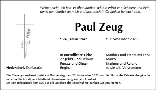 Paul Zeug