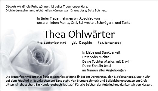 Theresia Ohlwärter