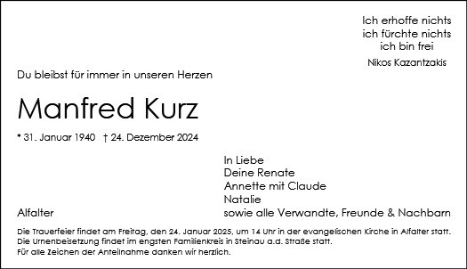 Manfred Kurz