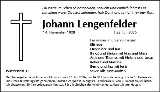 Johann Lengenfelder
