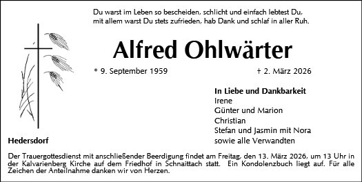 Alfred Ohlwärter