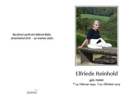 Elfriede Reinhold