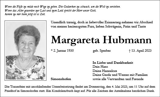 Margareta Hubmann