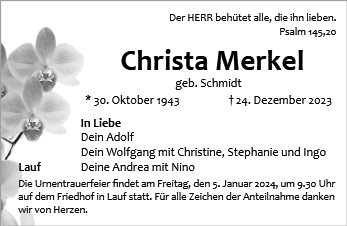 Christa Merkel