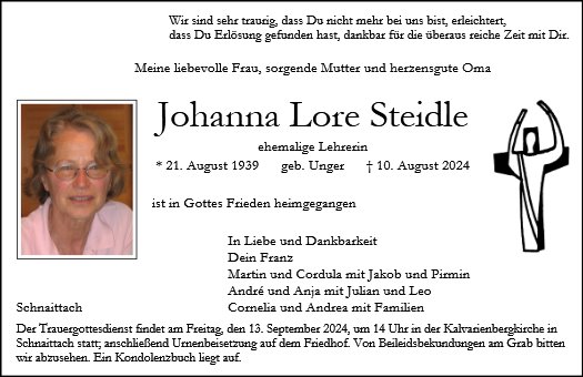 Johanna Lore Steidle