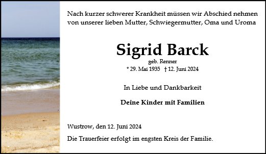 Sigrid Barck