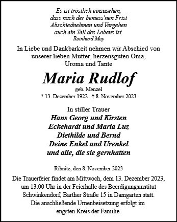 Maria Rudlof