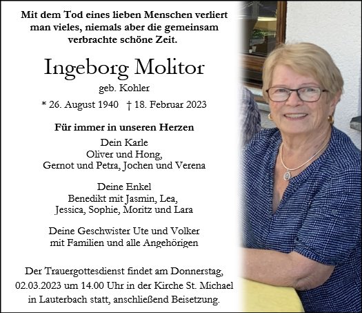 Ingeborg Irma Molitor
