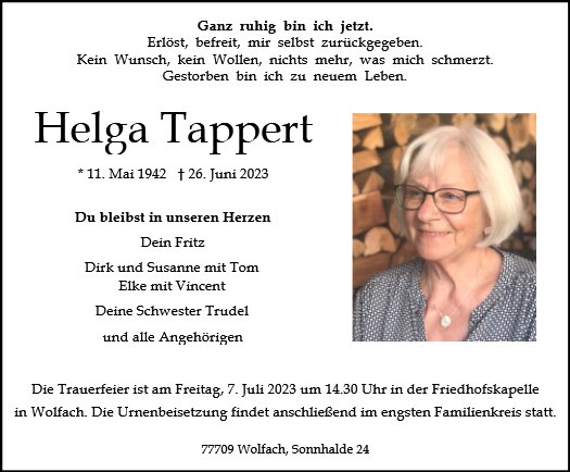 Helga Tappert