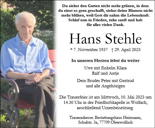 Hans Stehle