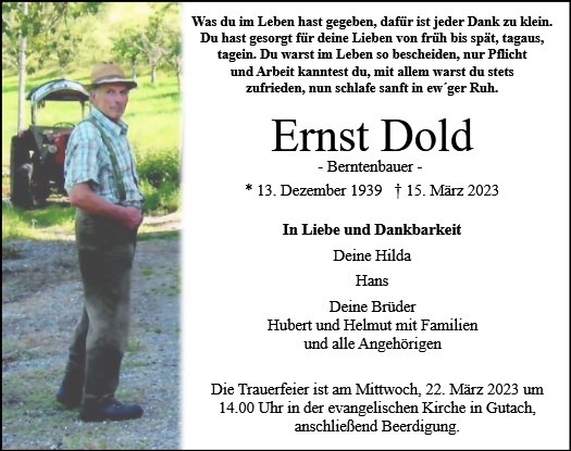 Ernst Dold