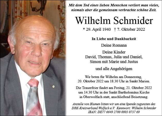 Wilhelm Schmider