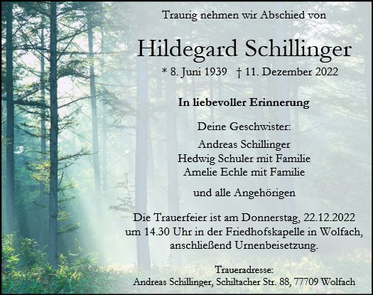 Hildegard Schillinger