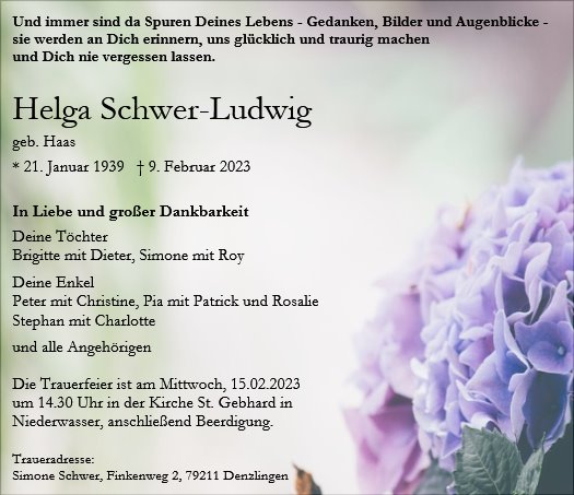 Helga Schwer-Ludwig
