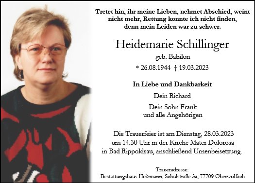 Heidemarie Schillinger