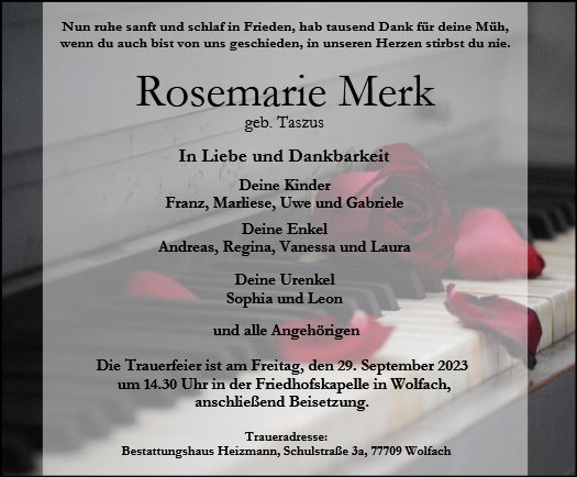 Rosemarie Merk