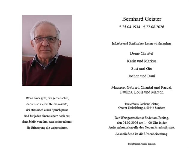 Bernhard Geister