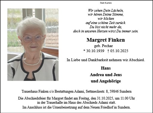 Margret Finken