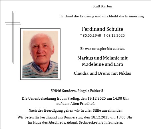 Ferdinand  Antonius Schulte