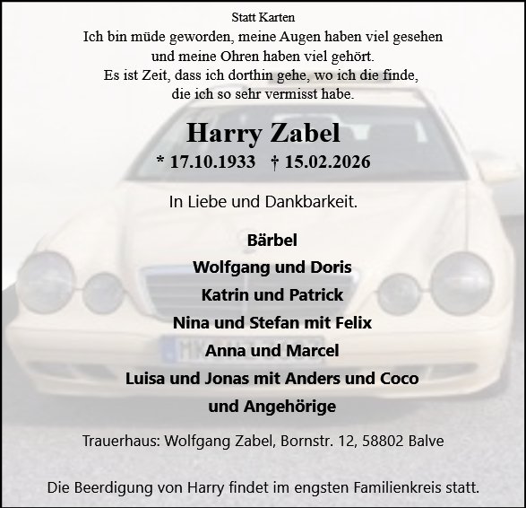 Harry Zabel