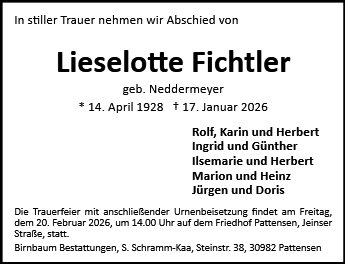 Lieselotte Fichtler