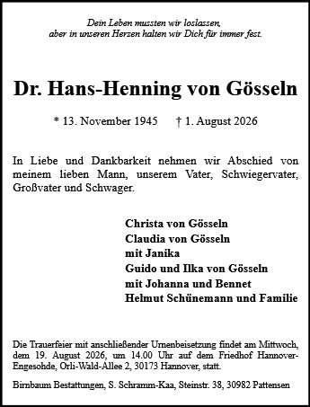 Hans-Henning von Gösseln
