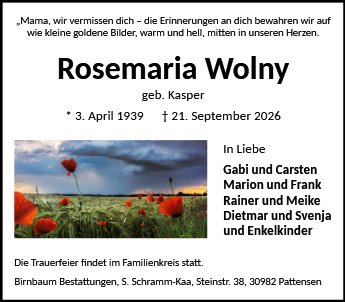 Rosemaria Wolny