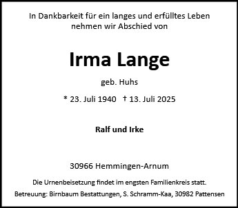 Irma Lange