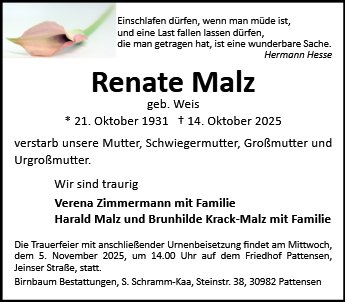 Renate Malz