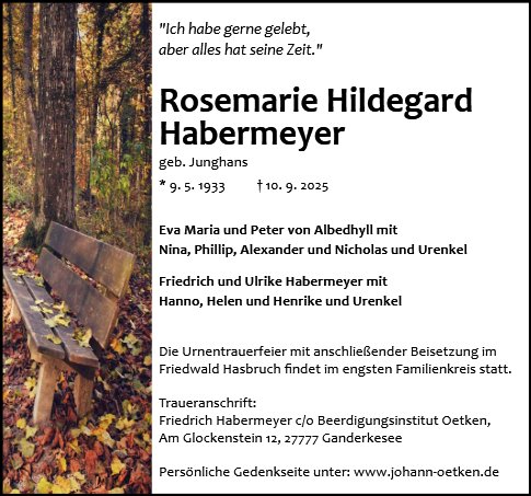 Rosemarie Habermeyer