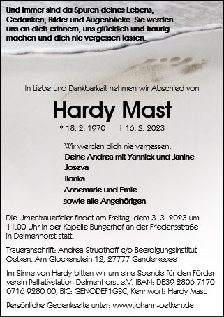 Hardy Mast