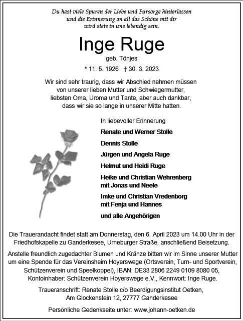 Inge Ruge