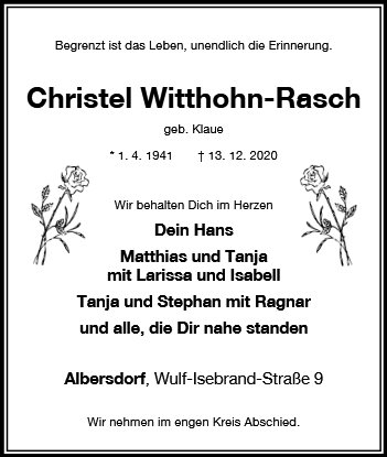 Christel Witthohn-Rasch