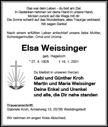 Elsa Weissinger