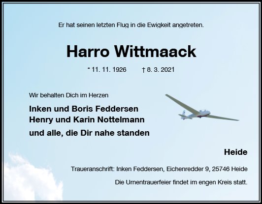 Harro Wittmaack