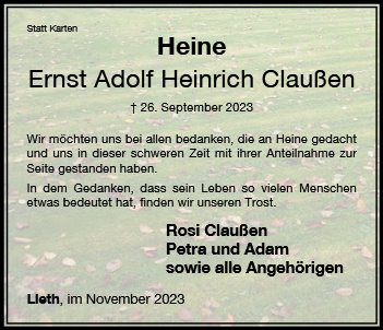 Ernst Adolf Heinrich Claußen