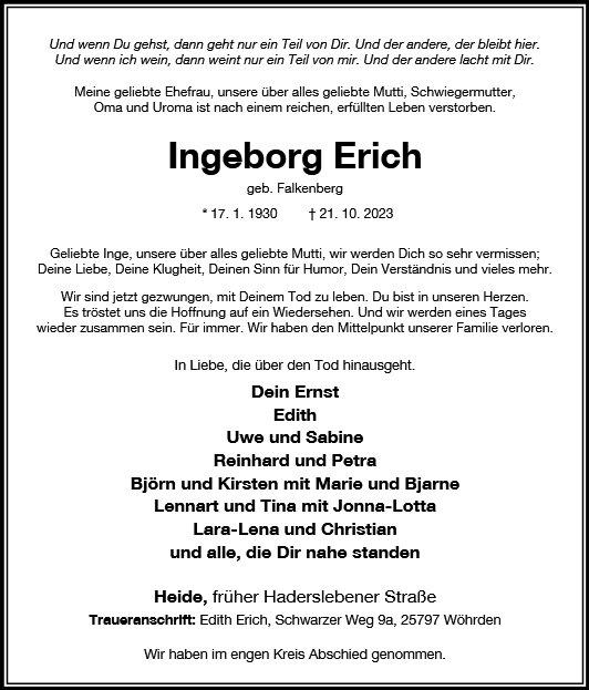 Ingeborg Erich