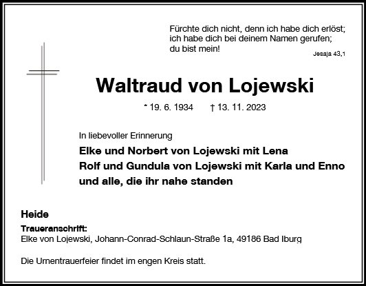 Waltraud von Lojewski
