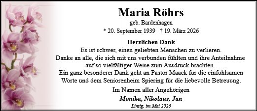 Maria Röhrs
