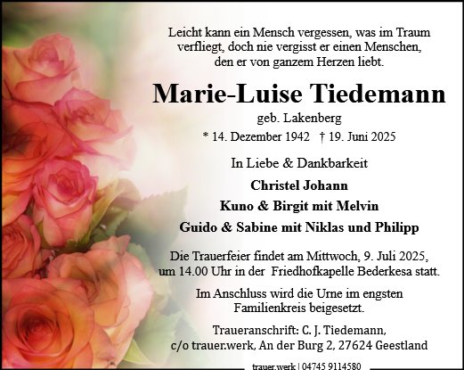 Marie-Luise Tiedemann