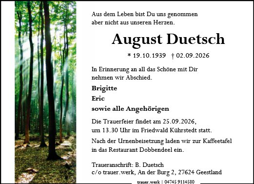 August Duetsch