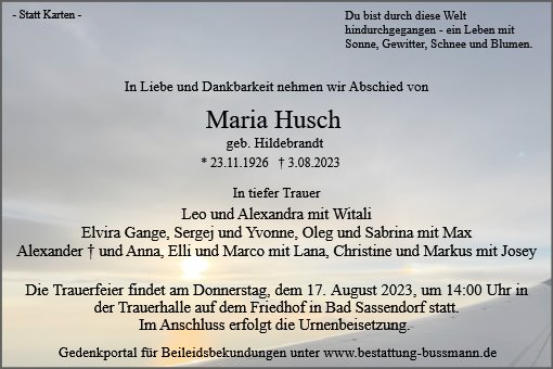 Maria Husch 