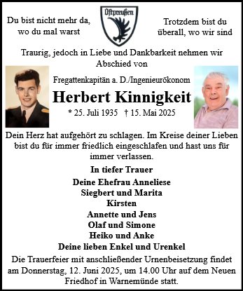 Herbert Günther Kinnigkeit