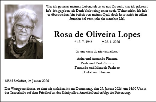 Rosa de Oliveira Lopes