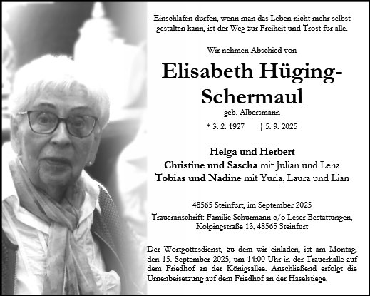 Elisabeth Hüging-Schermaul