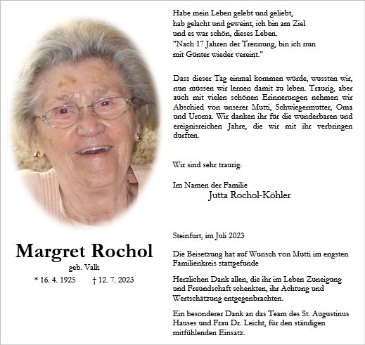 Margret Rochol