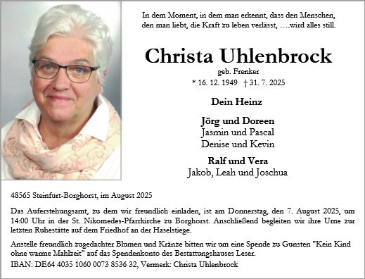 Christa Uhlenbrock