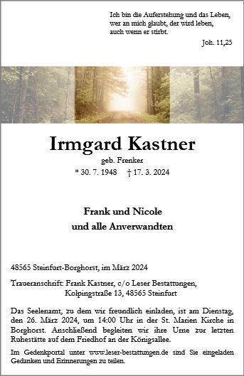 Irmgard Kastner