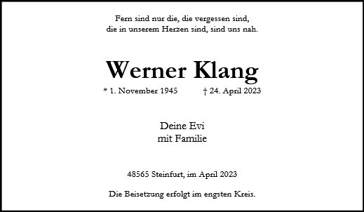 Werner Klang